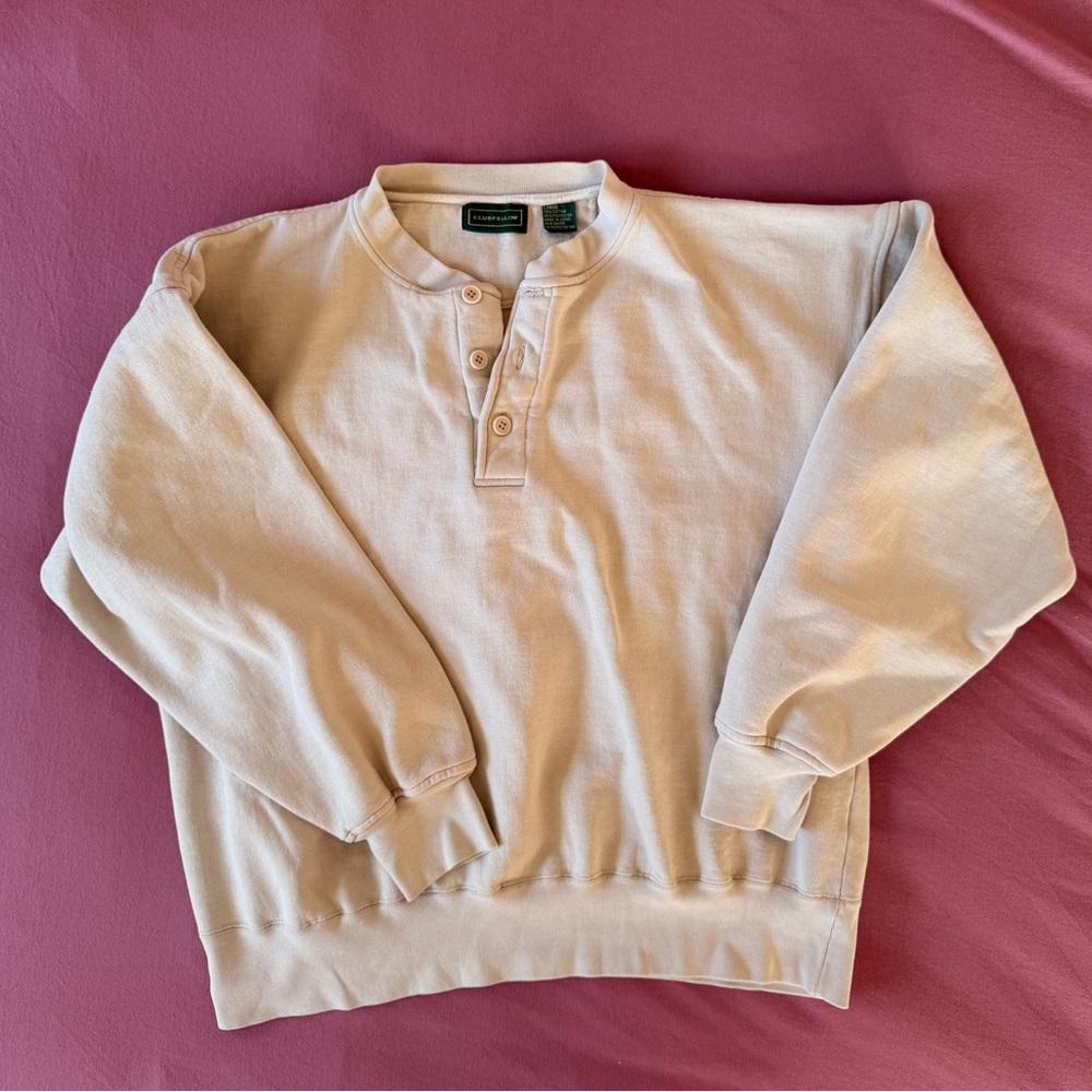 Vintage Clubfellow Buttoned Crewneck